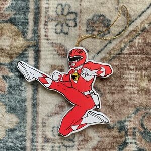 Vintage 1995 Red Power Ranger Ornament